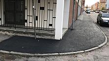 Trottoaren har fått ny asfalt!