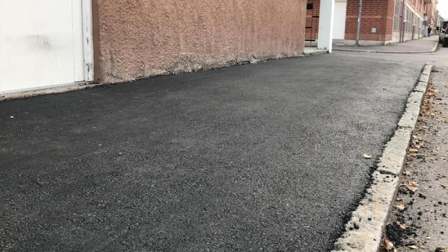 Uppfräschad trottoar!