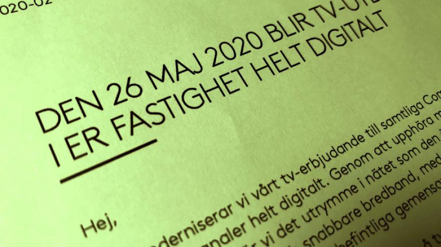 Den 26 maj 2020 blir TV-utbudet digitalt!